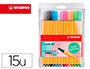 STYLO-FEUTRE STABILO POINT 88 POINTE FINE COLORIS ASSORTIS  PASTEL LOT DE 10 POCHETTES DE 15U