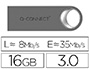CL USB Q-CONNECT 3.0 PREMIUM 16GB VITESSE LECTURE 35MB/S CRITURE 8MB/S