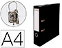 CLASSEUR LEVIER EXACOMPTA A4 POLYPROPYLNE 22/10E DOS 80MM COLORIS NOIR