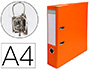 CLASSEUR LEVIER EXACOMPTA A4 POLYPROPYLNE 22/10E DOS 80MM COLORIS ORANGE