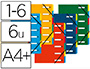 TRIEUR EXACOMPTA HARMONIKA CARTE LUSTRE 5.5/10E A4+ 6 COMPARTIMENTS  FENTRES LASTIQUES DOS EXTENSIBLE