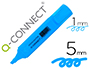 SURLIGNEUR Q-CONNECT TRAC 2/5 MM POINTE BISEAUTE COULEURS CLATANTES BLEU