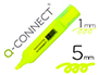 SURLIGNEUR Q-CONNECT TRAC 2/5 MM POINTE BISEAUTE COULEURS CLATANTES JAUNE