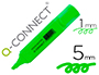 SURLIGNEUR Q-CONNECT TRAC 2/5 MM POINTE BISEAUTE COULEURS CLATANTES VERT