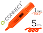 SURLIGNEUR Q-CONNECT TRAC 2/5 MM POINTE BISEAUTE COULEURS CLATANTES ORANGE