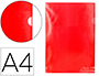 POCHETTE COIN Q-CONNECT POLYPROPYLNE GRAIN CONOMIQUE 12/100E COLORIS ROUGE TRANSPARENT BOTE 100 UNITS