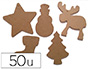 FORME NOL CULTURE CLUB  DCORER MDF 14CM HAUTEUR ASSORTIMENT 5 FORMES DIFFRENTES 50 PICES  SUSPENDRE
