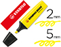 SURLIGNEUR STABILO BOSS TRAC 2/5MM POINTE BISEAUTE ENCRE UNIVERSELLE BASE EAU RSISTANTE LUMIRE COLORIS JAUNE