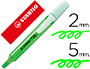SURLIGNEUR STABILO SWING COOL MODLE DE POCHE AVEC AGRAFE TRAC 1/3MM ENCRE LIQUIDE PIGMENTE VISIBLE COLORIS VERT