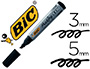 MARQUEUR BIC PERMANENT MARKING 2300 POINTE BISEAUTE TRAC 3/5MM CORPS PLASTIQUE ENCRE BASE ALCOOL COLORIS NOIR
