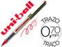 ROLLER UNIBALL UB-157 EYE CRITURE MOYENNE 0.5MM DOUBLE NIVEAU ENCRE LIQUIDE VISIBLE RGULATEUR DBIT COLORIS ROUGE