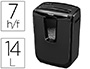 DESTRUCTEUR FELLOWES M-7C 230V EU OCCASIONNEL COUPE CROISE 4X46MM DTRUIT TROMBONES CB 14L 387X320X185MM 4.08KG