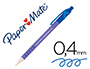 STYLO-BILLE PAPER MATE FLEXGRIP ULTRA CRITURE MOYENNE 0.7MM ENCRE DOUCE CORPS STRI ANTI-GLISSE RTRACTABLE BLEU