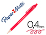 STYLO-BILLE PAPER MATE FLEXGRIP ULTRA CRITURE MOYENNE 0.7MM ENCRE DOUCE CORPS STRI ANTI-GLISSE RTRACTABLE ROUGE