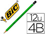 CRAYON GRAPHITE BIC CRITRIUM 550 4B BOIS HEXAGONAL TTE TREMPE BAGUE EXCELLENTE TAILLABILIT