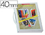 BOTE-VALISETTE EXACOMPTA POLYPROPYLNE 8/10E CLASSEMENT PERSONNALISABLE DOS 40MM POIGNE POSITIONNABLE COLORIS BLANC