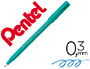 FEUTRE ROLLER BALL PENTEL R56 BILLE POINTE PLASTIQUE CRITURE FINE 0.3MM COLORIS BLEU