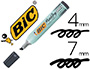 MARQUEUR BIC PERMANENT ONYX MARKER 1591 POINTE BISEAUTE TRAC 4/7MM TOUS SUPPORTS CORPS MTAL GRANDE CONTENANCE NOIR