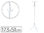 PORTE-MANTEAUX Q-CONNECT MTALLIQUE 8 PATRES HAUTEUR 173CM COLORIS BLANC