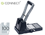 PERFORATEUR Q-CONNECT CAPACIT PERFORATION 100F 2 TROUS COLORIS NOIR 129X200X281MM