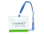 BADGE Q-CONNECT LACET PVC INTERIEUR CARTE BLANCHE   FORMAT A6 154X127MM