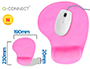 TAPIS SOURIS Q-CONNECT REPOSE-POIGNET MOUSSE         AUGMENTE CONFORT FACILEMENT   NETTOYABLE COLORIS ROSE