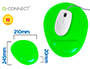 TAPIS SOURIS Q-CONNECT REPOSE-POIGNE GEL ET PVC      GRAND CONFORT FACILEMENT      NETTOYABLE COLORIS VERT