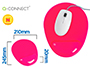 TAPIS SOURIS Q-CONNECT REPOSE-POIGNE GEL ET PVC      GRAND CONFORT FACILEMENT      NETTOYABLE COLORIS ROSE