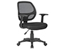 CHAISE BUREAU Q-CONNECT ROTATIVE BASE NYLON MAILLE    MAXIMUM SUPPORTE 120KG        870+120X550X590MM COLORIS NOIR