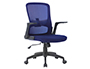 CHAISE BUREAU Q-CONNECT ROTATIVE BASE NYLON MAILLE    MAXIMUM SUPPORTE 130KG        910+75X550X610MM COLORIS BLEU