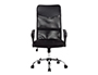 CHAISE DIRECTION Q-CONNECT IMITATION CUIR ET MAILLE BASE METAL MAXIMUM SUPPORTE 130KG  1110+100X640X610MM NOIR