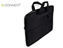 SACOCHE ORDINATEUR Q-CONNECT POIGNEES AMOVIBLES FERMETURE  ECLAIR COMPARTIMENTS EXTERIEURS 39X28X2CM NOIR