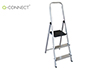 ESCABEAU Q-CONNECT ALUMINIUM 3 590X400X1260MM 3 MARCHES    2.80KG POIDS MAXIMUM SUPPORT 150KG