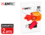 CLE USB EMTEC 2.0 C350 BRICK PIVOTANTE 16GB VITESSE        LECTURE 15MBS ECRITURE MB/S   COLORIS ROUGE