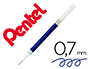 RECHARGE ROLLER PENTEL ENCRE GEL BL77 BL107 ENCRE FLUIDE   DOUCE LUMINEUSE POINTE MOYENNE SECHAGE RAPIDE BLEU NUIT