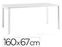 BUREAU MT INTERNATIONAL PLATEAU BLANC MELAMINE 25MM   PIETEMENT ARCHE COLORIS BLANC 160X67CM