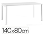 BUREAU MT INTERNATIONAL PLATEAU BLANC MELAMINE 25MM   PIETEMENT ARCHE COLORIS BLANC 140X80CM