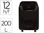 DESTRUCTEUR FELLOWES LX200 COUPE CROISEE 4X12MM 12F      AGRAFES TROMBONES CB SECURITE P-4 CORBEILLE 22L