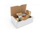 BOITE EXPEDITION POSTALE PETIT FORMAT SOLIDE RIGIDE    RENFORTS EXTERIEURS MONTAGE   FACILE 25X15X10CM COLORIS
