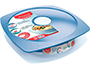 ASSIETTE A DEJEUNER EN VERRE MAPED PICNIK CONCEPT ADULTES  ETANCHE RESISTANT MICRO-ONDES ET FOUR COLORIS BLEU ORAGE