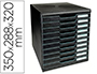 MODULE CLASSEMENT EXACOMPTA MODULO ECOBLACK 10 TIROIRS    A4+ 350X288X320MM COLORIS     NOIR