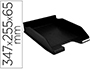 CORBEILLE A COURRIER EXACOMPTA COMBO MIDI POLYSTYRENE SOLIDE STABLE SUPERPOSABLE A4+ 347X255X65MM COLORIS NOIR