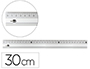 REGLE LIDERPAPEL 30CM GRADUEE GAMME ALUMINIUM COLORIS METAL