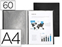 PROTEGE-DOCUMENTS LIDERPAPEL POLYPROPYLENE COUVERTURE      FLEXIBLE 60 POCHETTES FIXES   A4 220X297MM NOIR OPAQUE