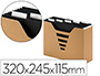 BOITE DOSSIERS SUSPENDUS MULTO KRAFT CARTON LOT DE 3   320X245X115MM