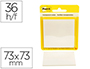 BLOC-NOTES POST-IT 73X73MM 36F REPOSITIONNABLES COLORIS  TRANSPARENT
