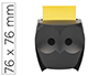 DEVIDOIR POST-IT BLOCS Z-NOTES CHOUETTE COLORIS NOIR MAT + 2 RECHARGES 45F 76X76MM