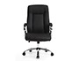 FAUTEUIL DE DIRECTION Q-CONNECT VERONA SIMILI CUIR BASE ACIER CHROME HAUTEUR MAX 1210MM LARGEUR 650MM PROF 730MM NOIR