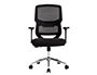 FAUTEUIL ERGONOMIQUE Q-CONNECT LUCCA MAILLE BASE METAL CHROME HAUTEUR MAX 1090MM LARGEUR 700MM PROF 650MM COLORIS NOIR