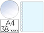 POCHETTE ESSELTE POLYPROPYLNE GRAIN 3.8/100E PERFORE A4 230X302MM TRANPARENT SACHET 100 UNITS